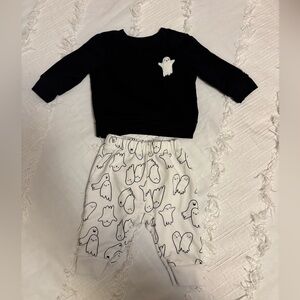 Baby 0-3 Month Ghost Sweatshirt and Pants Set